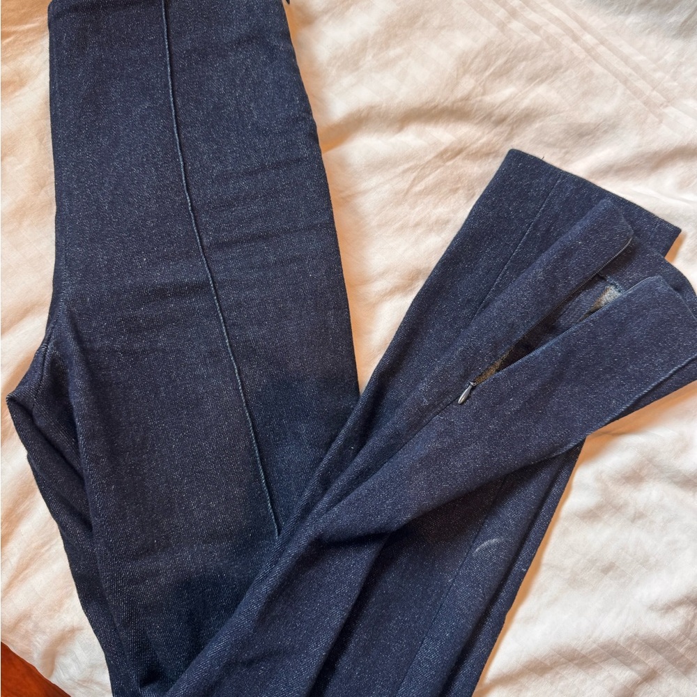 High-waisted Theory Navy Blue Jeans Size 0